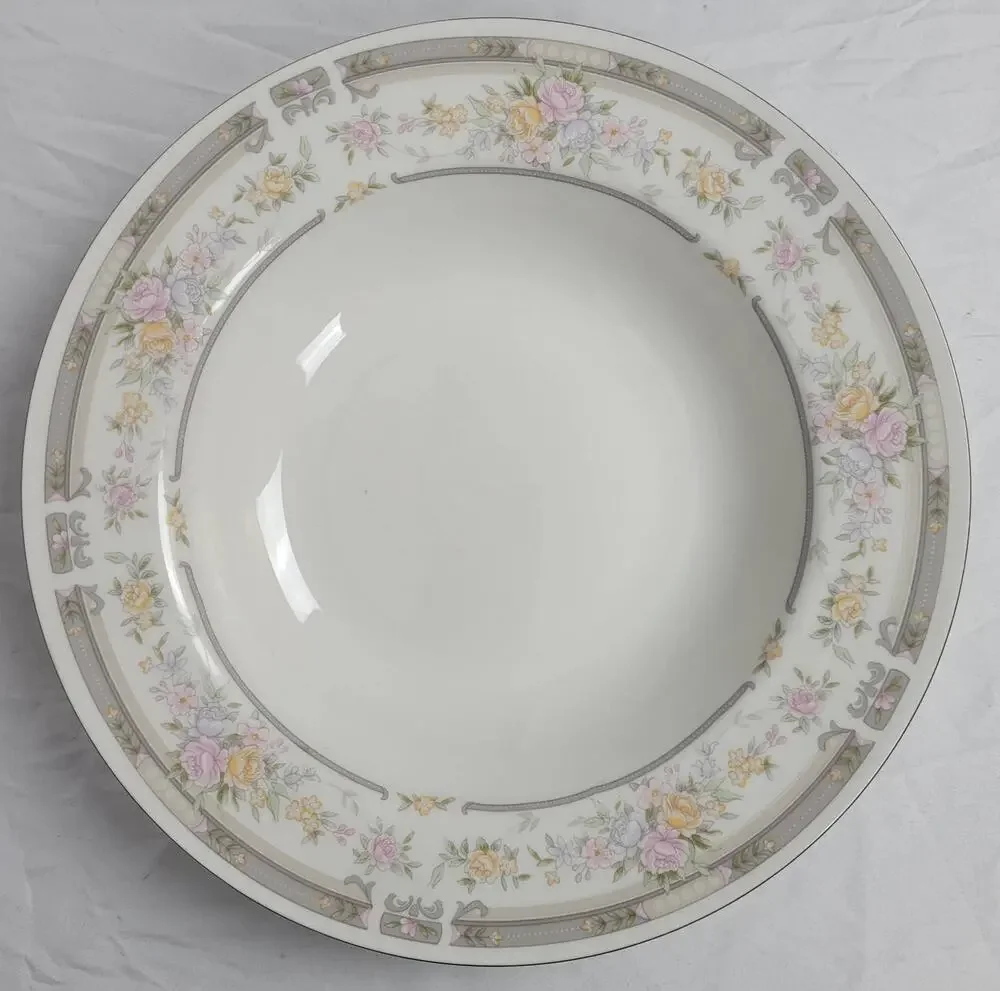 Farberware Fine China Southampton 1992 223K China Bowl Pink Rose Floral Paint